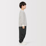 キッズ　防風裏起毛ストレッチワイドジョガーパンツ