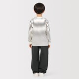 キッズ　防風裏起毛ストレッチワイドジョガーパンツ