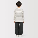 キッズ　防風裏起毛ストレッチワイドジョガーパンツ