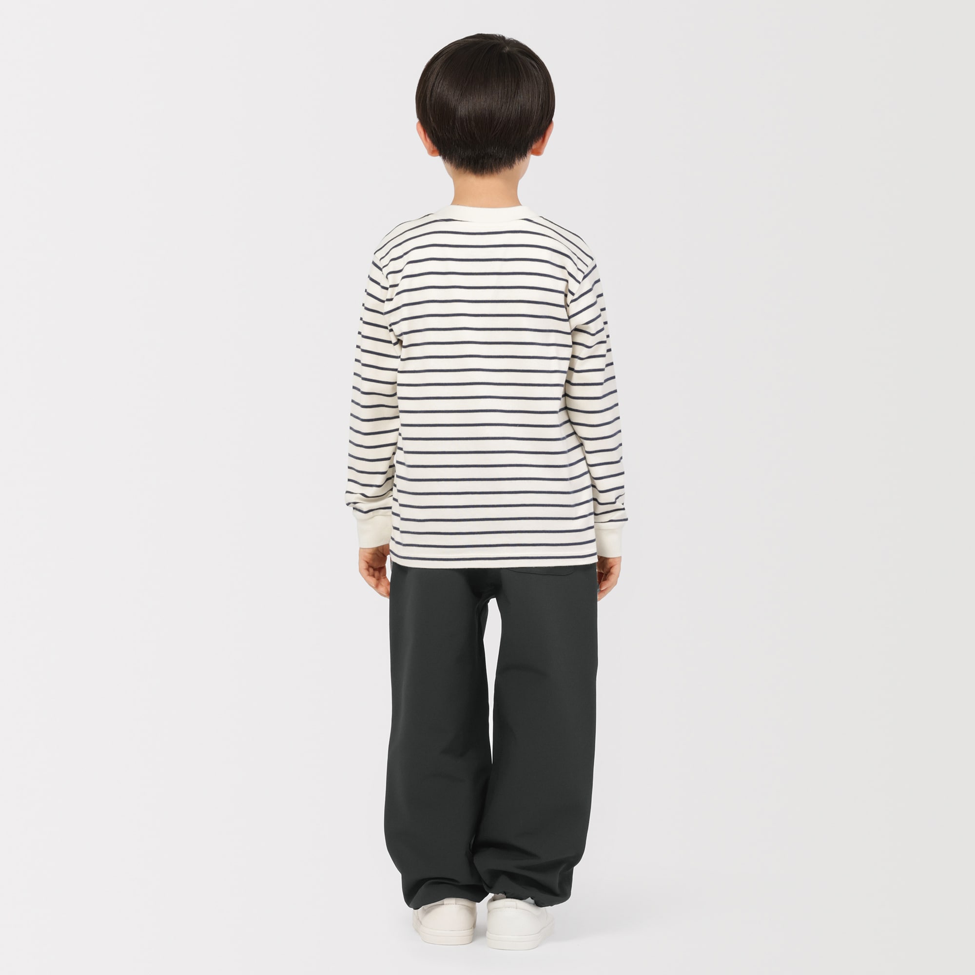 キッズ　防風裏起毛ストレッチワイドジョガーパンツ