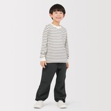 キッズ　防風裏起毛ストレッチワイドジョガーパンツ