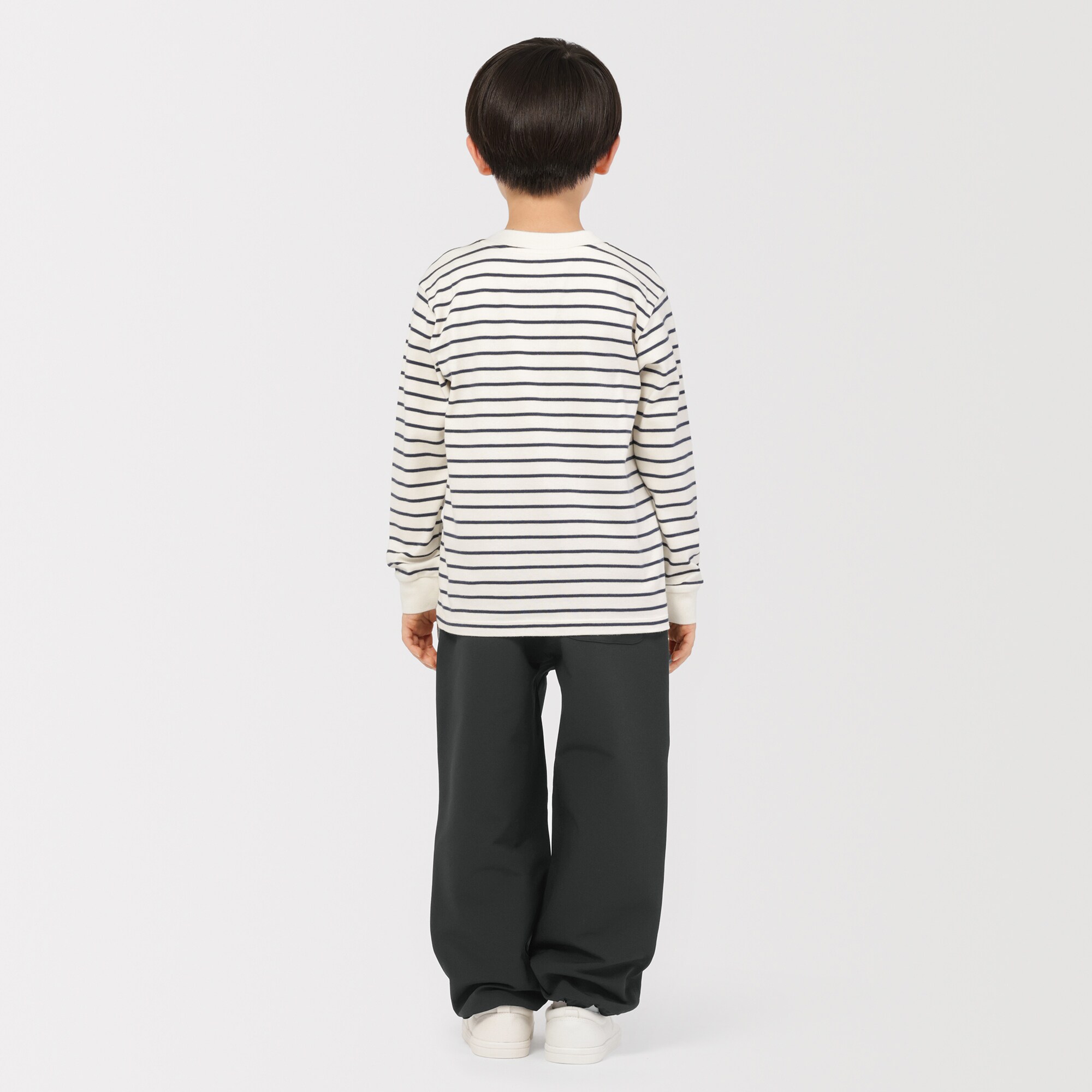 キッズ　防風裏起毛ストレッチワイドジョガーパンツ