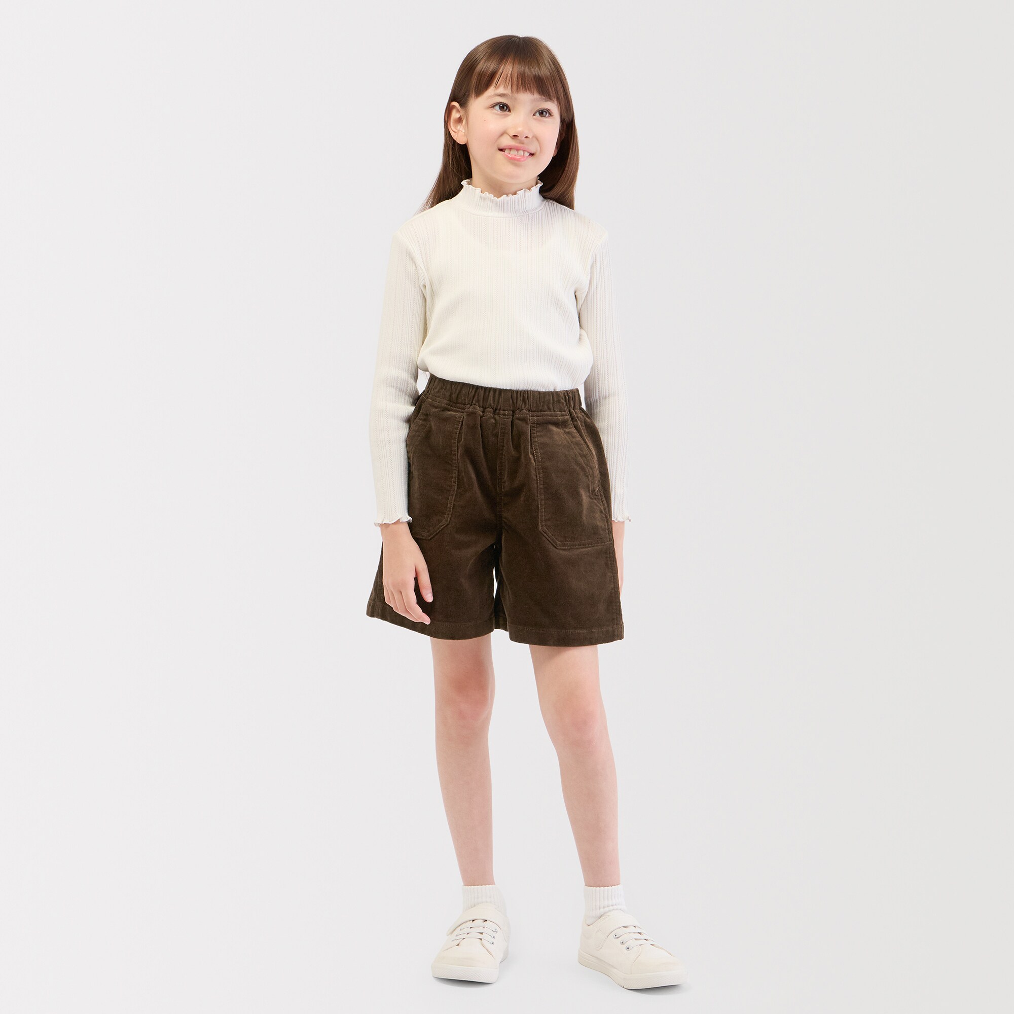 キッズ　ストレッチコーデュロイキュロット