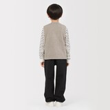 キッズ　素材に還るフリースベスト