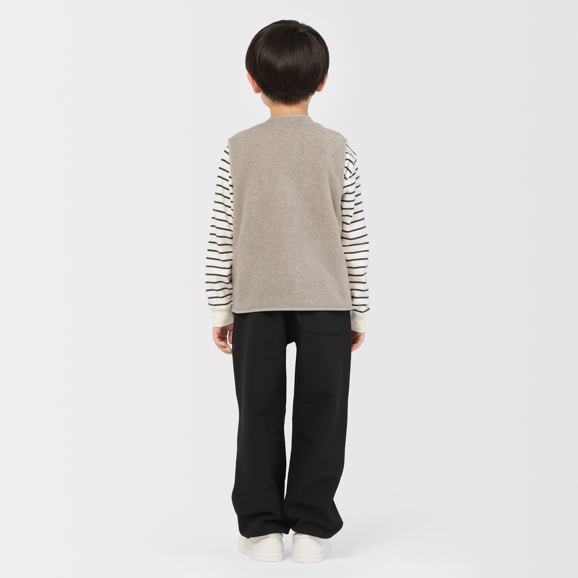 キッズ　素材に還るフリースベスト