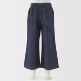 キッズ　ライトオンスデニムワイドパンツ
