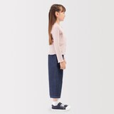 キッズ　ライトオンスデニムワイドパンツ