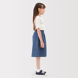 キッズ　ライトオンスデニムスカートパンツ