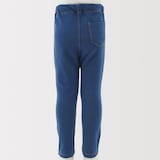 ベビー　おなかすっぽりデニム調十分丈レギンス