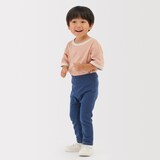 ベビー　おなかすっぽりデニム調十分丈レギンス