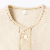ベビー　素材に還るフリースカーディガン