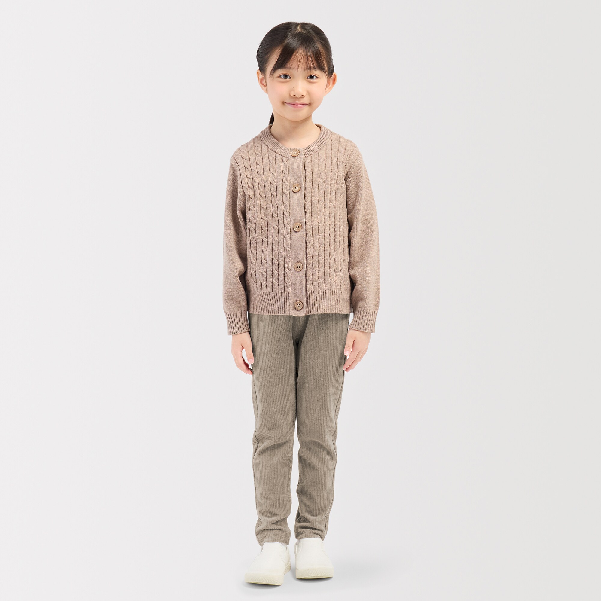 キッズ　ジャージーストレッチコーデュロイレギンスパンツ