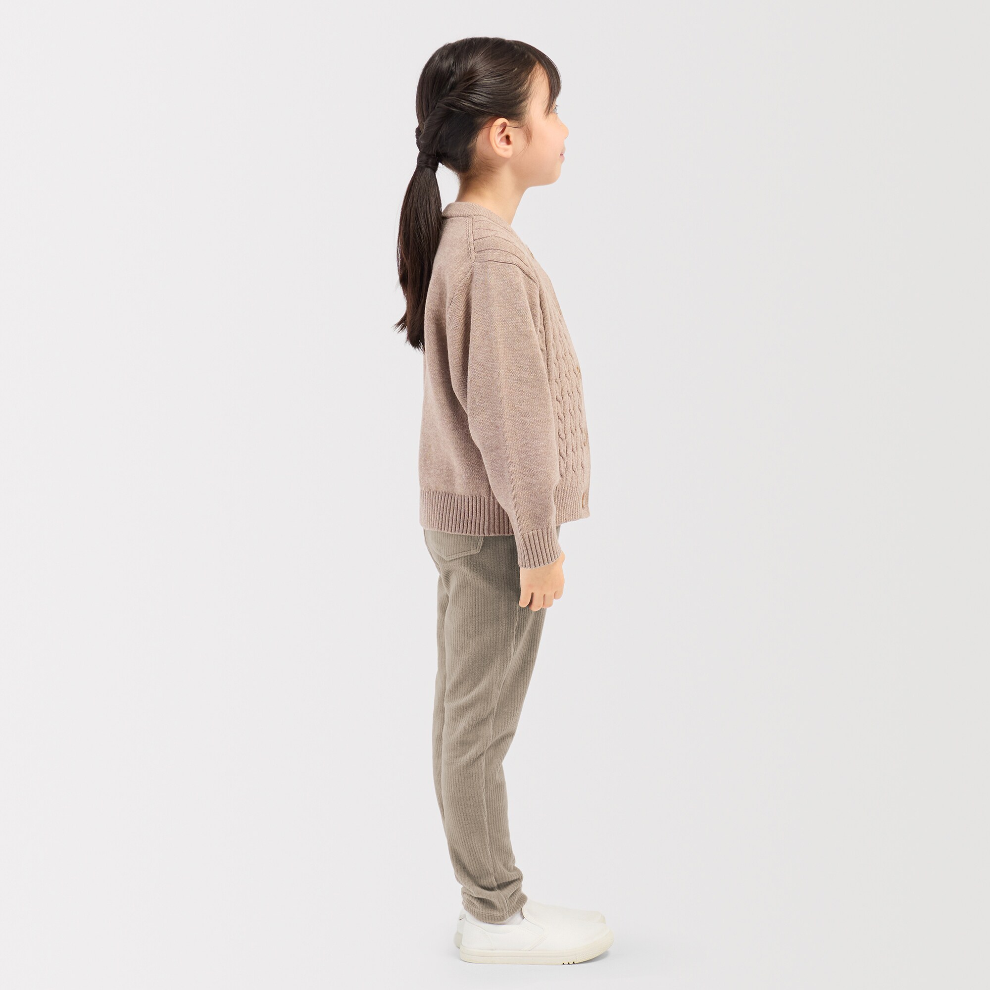 キッズ　ジャージーストレッチコーデュロイレギンスパンツ