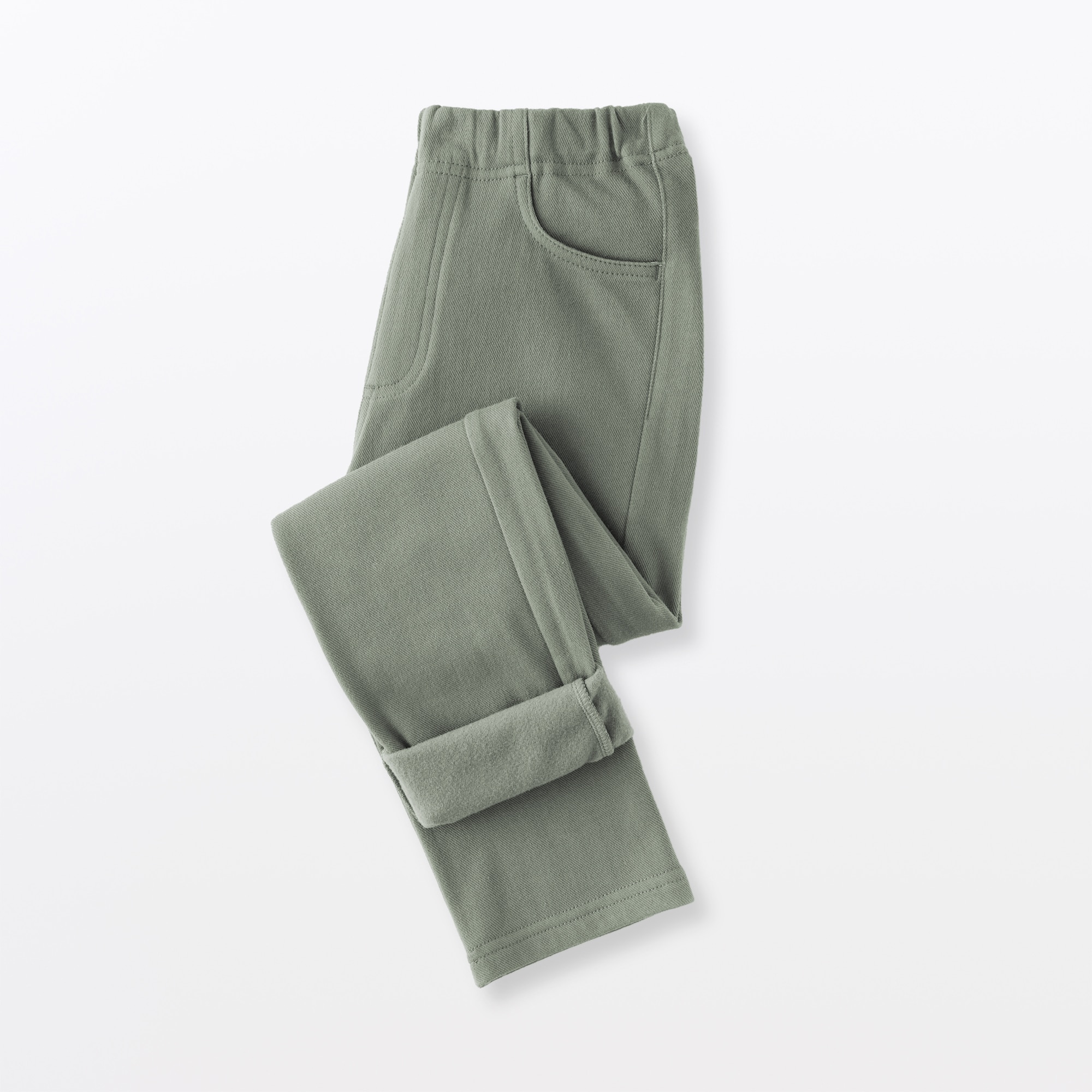 キッズ　ストレッチ裏起毛スリムフィットパンツ