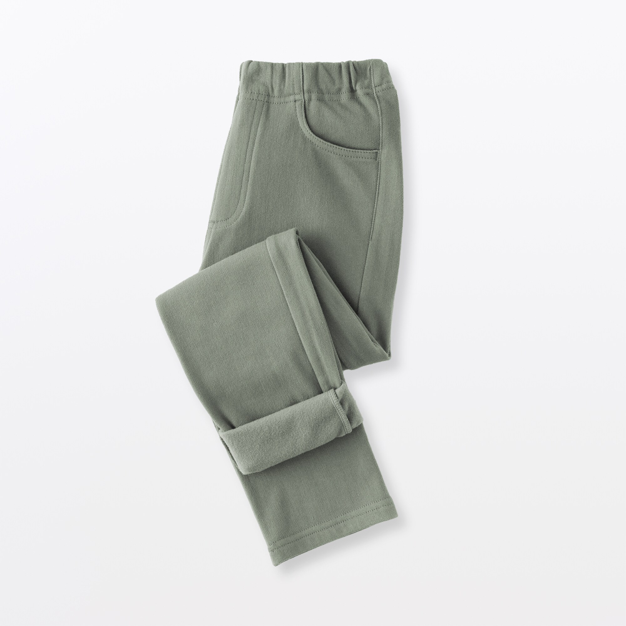 キッズ　ストレッチ裏起毛スリムフィットパンツ