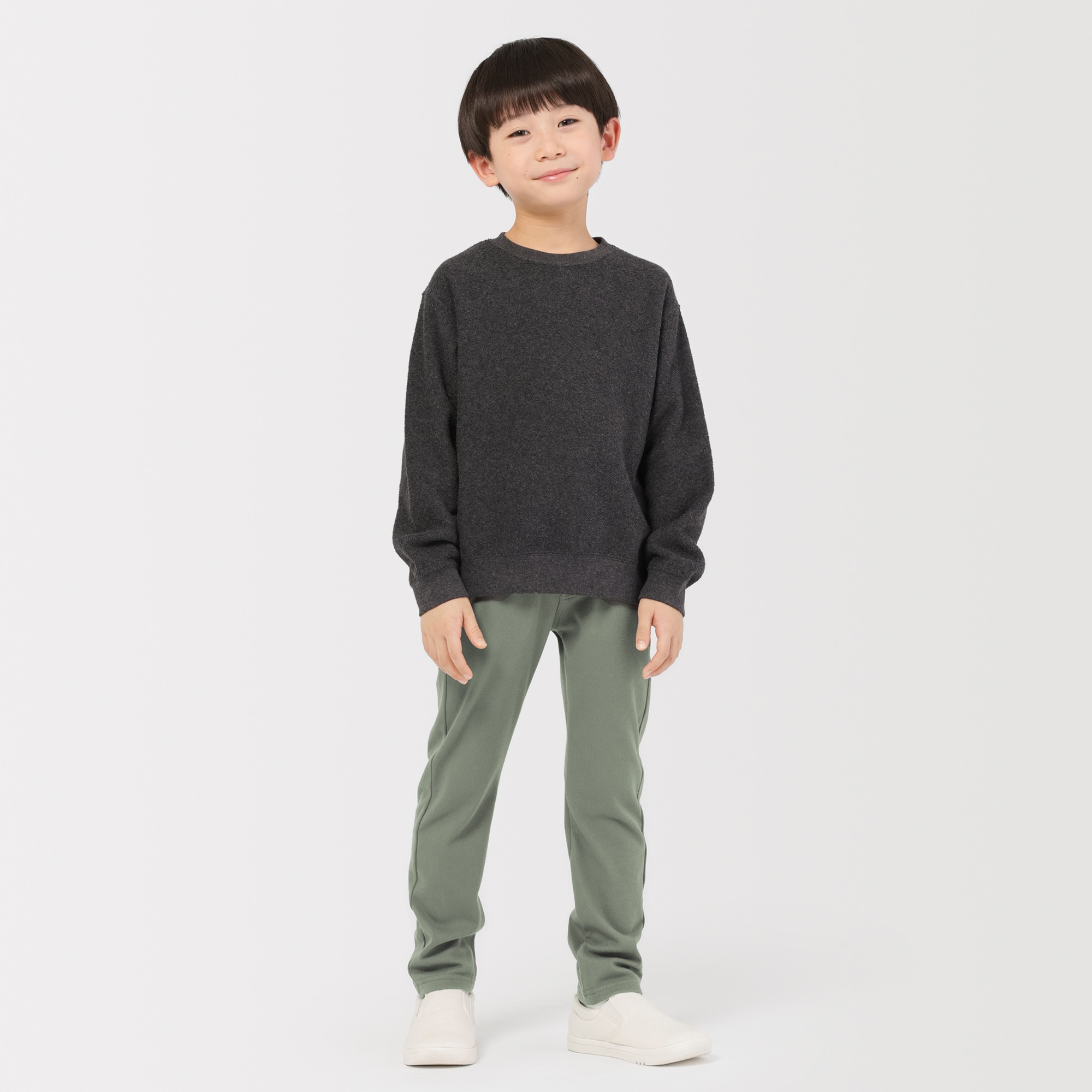キッズ　ストレッチ裏起毛スリムフィットパンツ