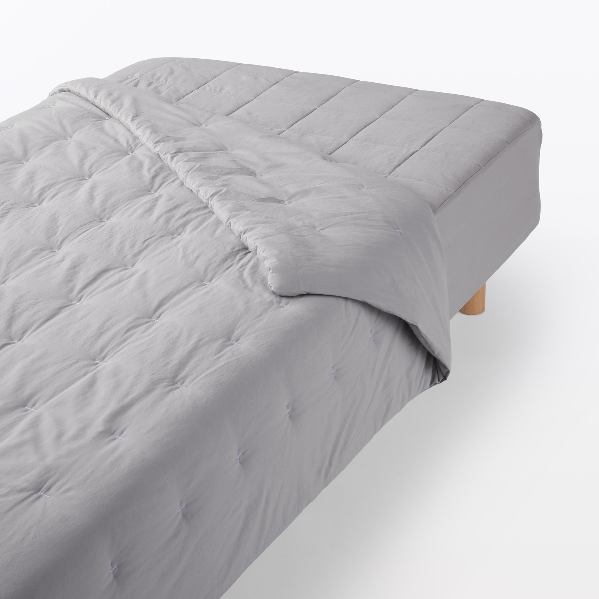 洗いざらし キルト そのまま使える薄掛ふとん／S | 無印良品