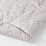 洗いざらし　キルト　そのまま使える薄掛ふとん／Ｄ