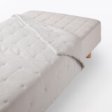 洗いざらし　キルト　そのまま使える薄掛ふとん／Ｄ