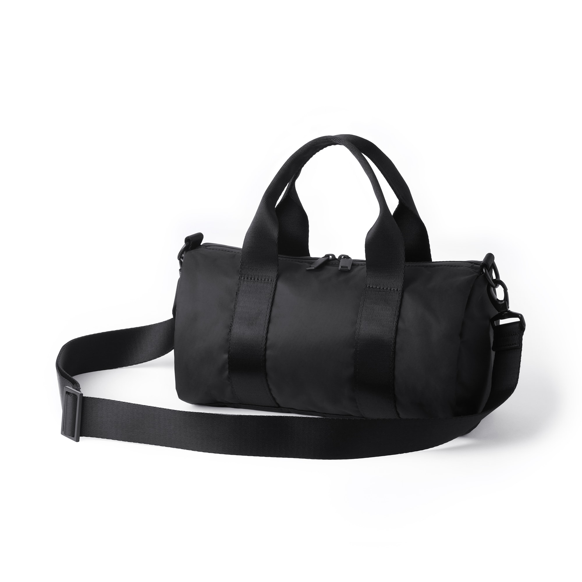 ［新品］MUJI Labo 再生ナイロン ミニボストンバッグ 6L 黒　ムジラボ 再生ナイロンミニボストンバッグ | 無印良品