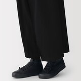婦人　レザーミドルカットスニーカー