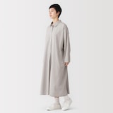 婦人　まっすぐ仕立てた　シャツワンピース