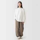 紳士　天竺編みクルーネック長袖Ｔシャツ