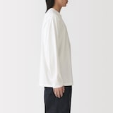 紳士　天竺編みクルーネック長袖Ｔシャツ