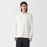 紳士　天竺編みクルーネック長袖Ｔシャツ