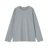 紳士　天竺編みクルーネック長袖Ｔシャツ