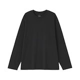 紳士　天竺編みクルーネック長袖Ｔシャツ