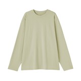 紳士　天竺編みクルーネック長袖Ｔシャツ