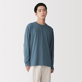 紳士　天竺編みクルーネック長袖Ｔシャツ