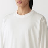 紳士　天竺編みクルーネック長袖Ｔシャツ
