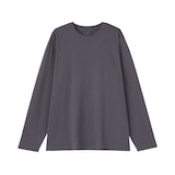 紳士　天竺編みクルーネック長袖Ｔシャツ