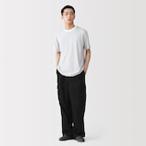 紳士　天竺編みクルーネック半袖Ｔシャツ（ボーダー）（ＯＳ）
