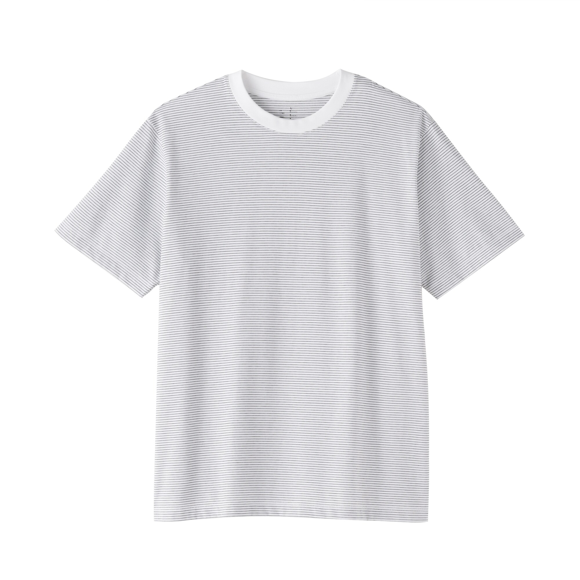 紳士　天竺編みクルーネック半袖Ｔシャツ（ボーダー）（ＯＳ）