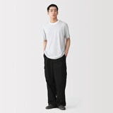 紳士　天竺編みクルーネック半袖Ｔシャツ（ボーダー）（ＯＳ）