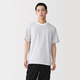 紳士　天竺編みクルーネック半袖Ｔシャツ（ボーダー）（ＯＳ）