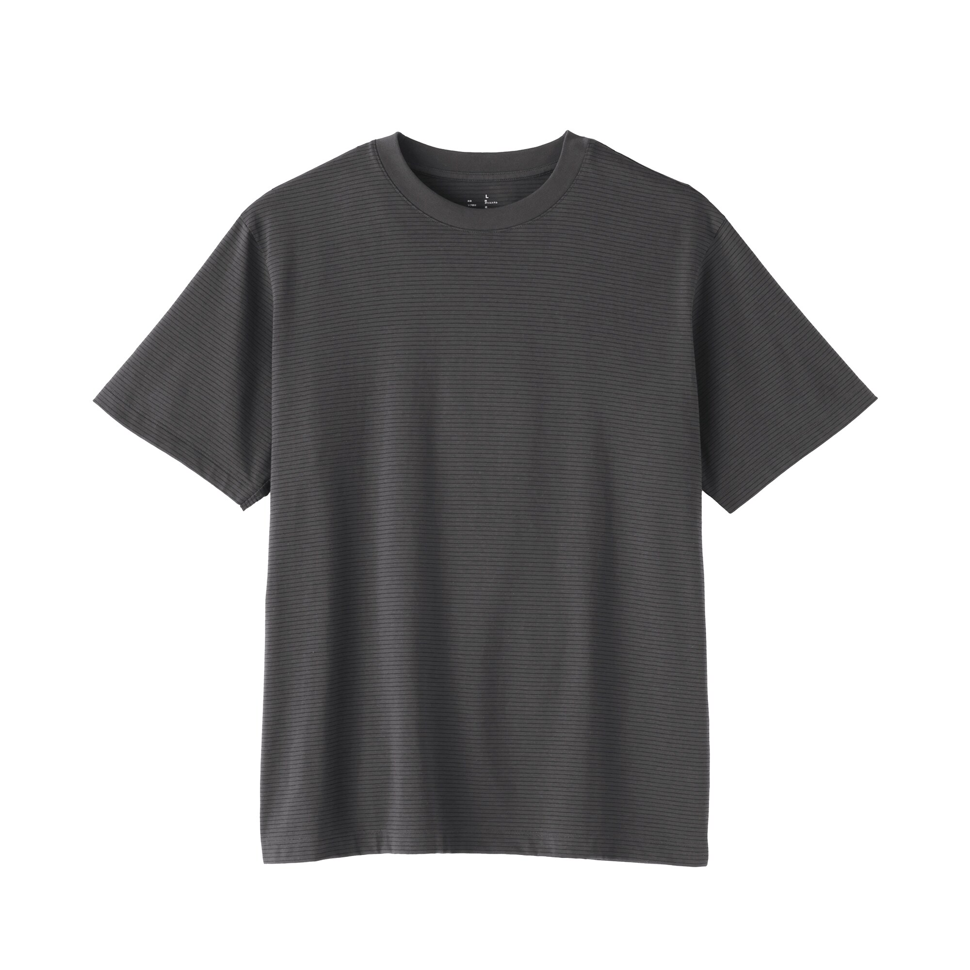 紳士　天竺編みクルーネック半袖Ｔシャツ（ボーダー）（ＯＳ）