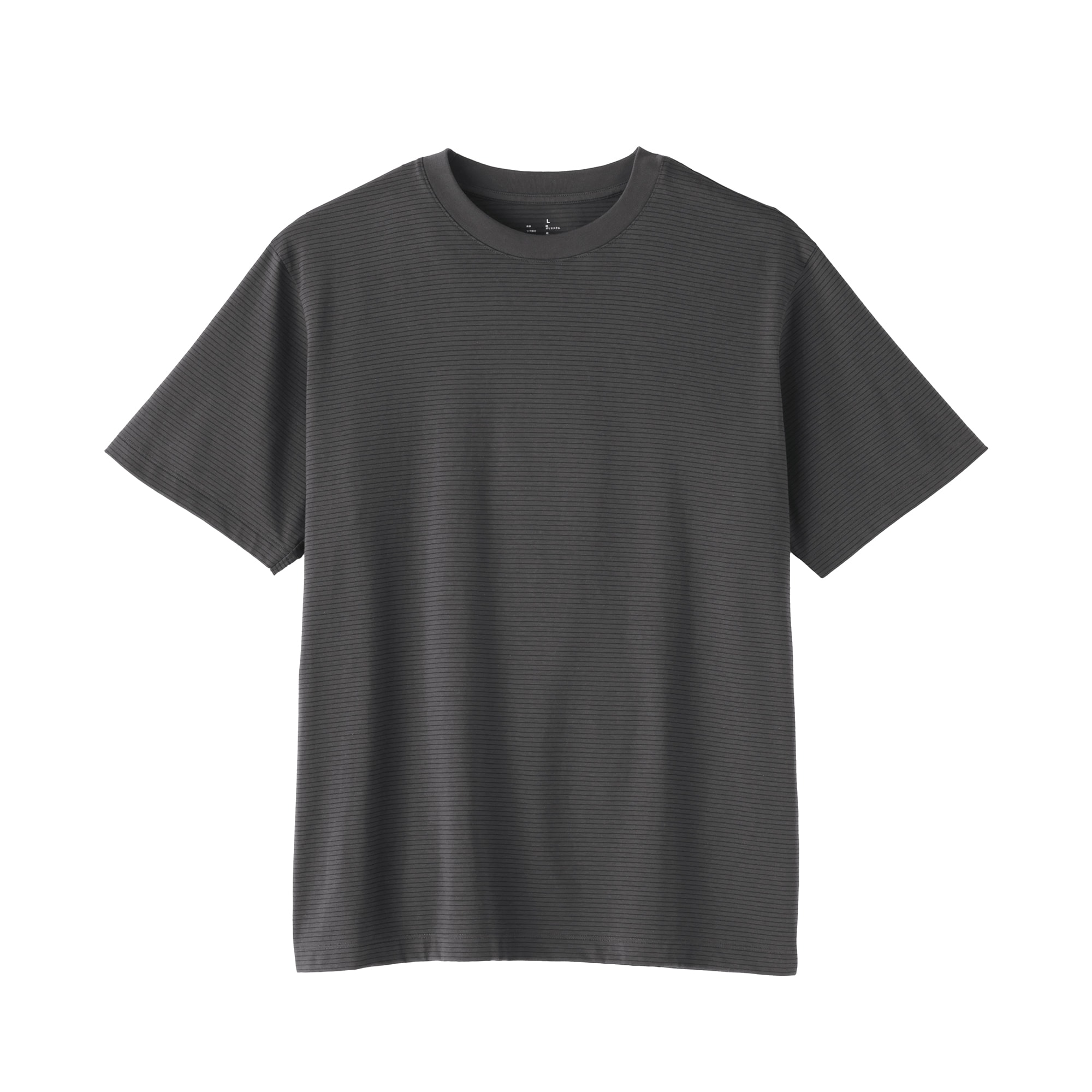 紳士　天竺編みクルーネック半袖Ｔシャツ（ボーダー）（ＯＳ）