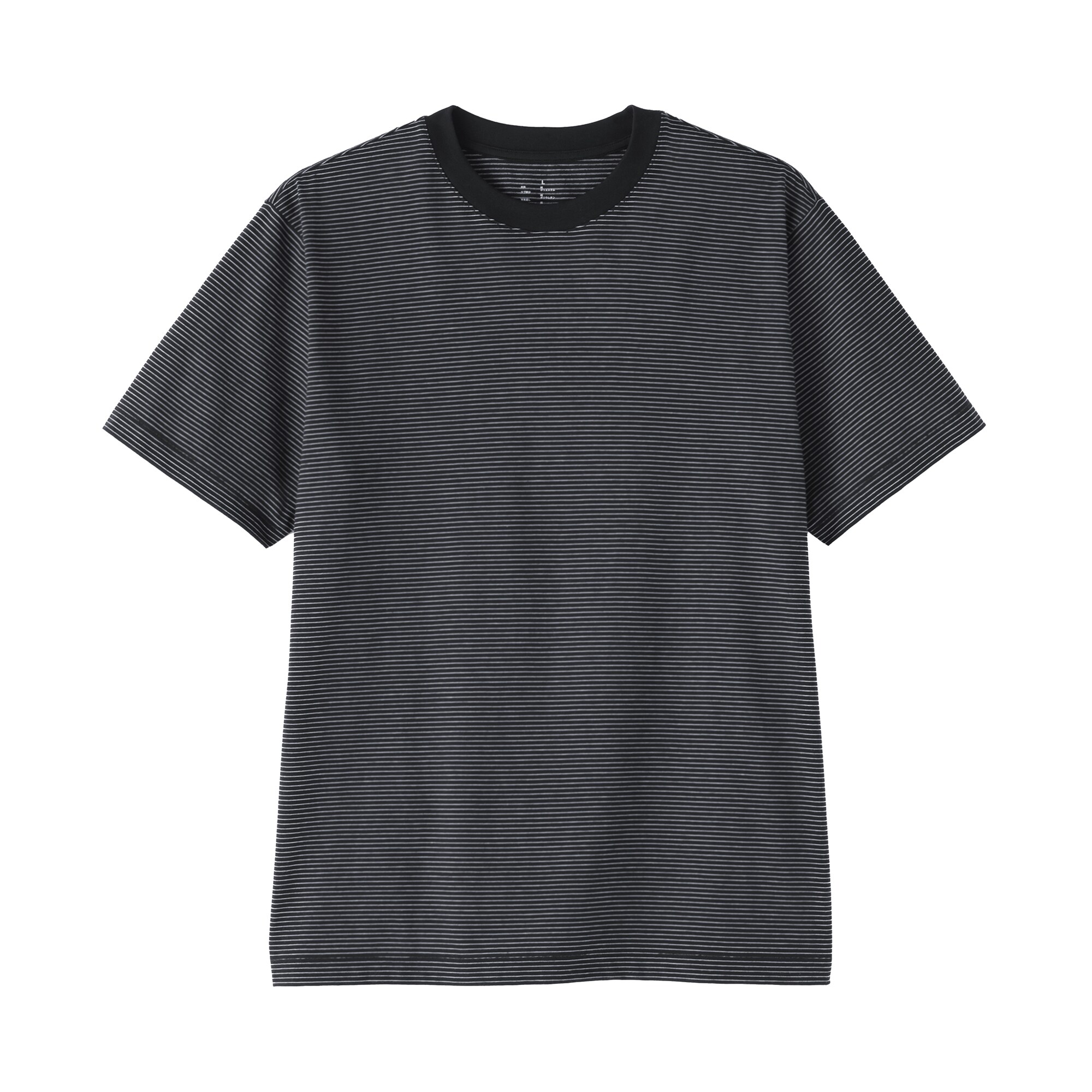 紳士　天竺編みクルーネック半袖Ｔシャツ（ボーダー）（ＯＳ）