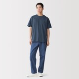 紳士　天竺編みクルーネック半袖Ｔシャツ（ボーダー）（ＯＳ）