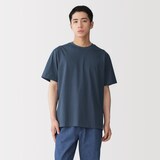 紳士　天竺編みクルーネック半袖Ｔシャツ（ボーダー）（ＯＳ）
