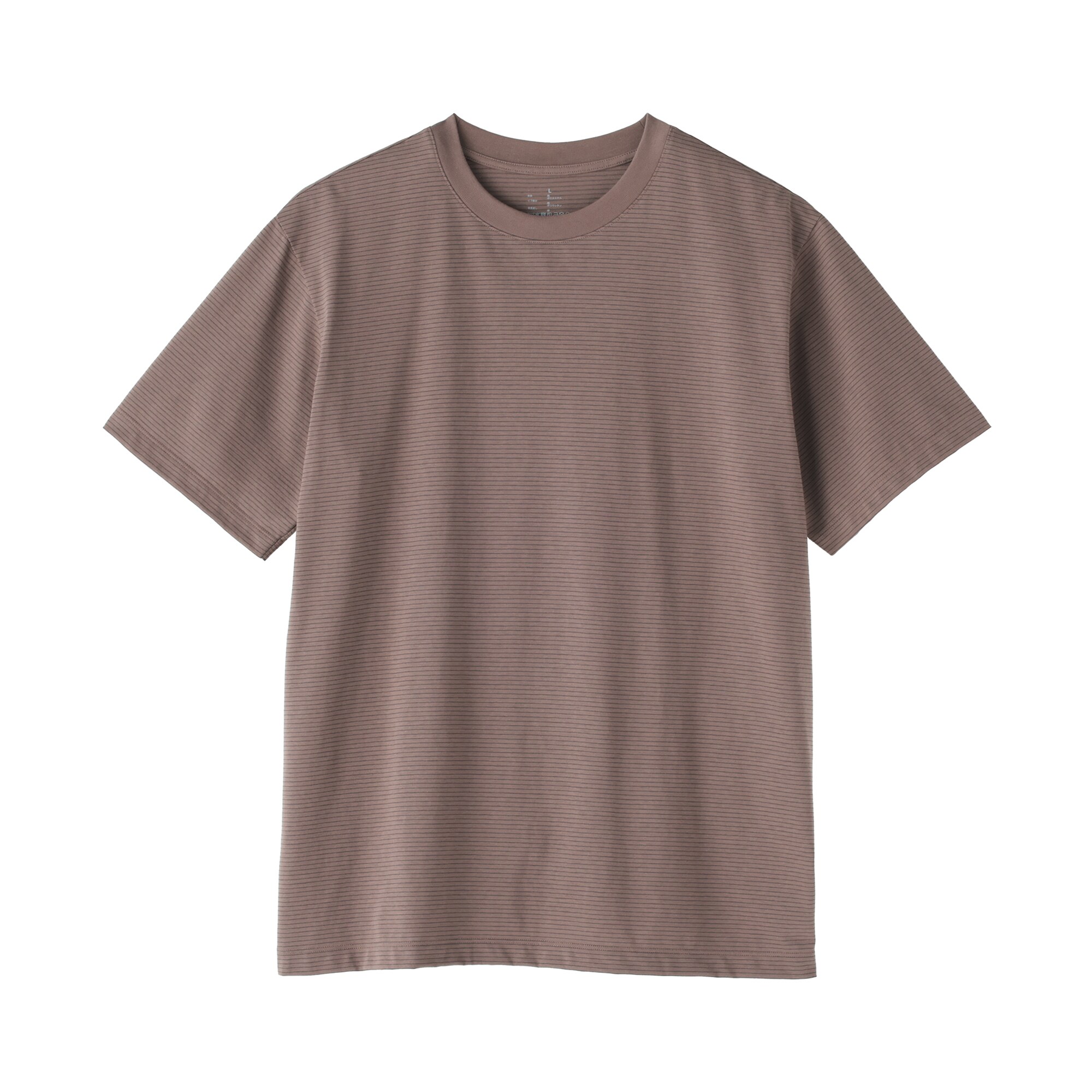 紳士　天竺編みクルーネック半袖Ｔシャツ（ボーダー）（ＯＳ）