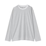 紳士　天竺編みクルーネック長袖Ｔシャツ（ボーダー）