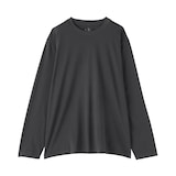 紳士　天竺編みクルーネック長袖Ｔシャツ（ボーダー）