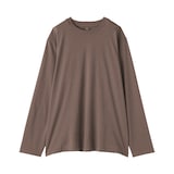 紳士　天竺編みクルーネック長袖Ｔシャツ（ボーダー）