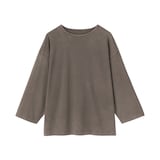 紳士　洗いざらし太番手ボートネック七分袖Ｔシャツ