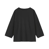 紳士　洗いざらし太番手ボートネック七分袖Ｔシャツ